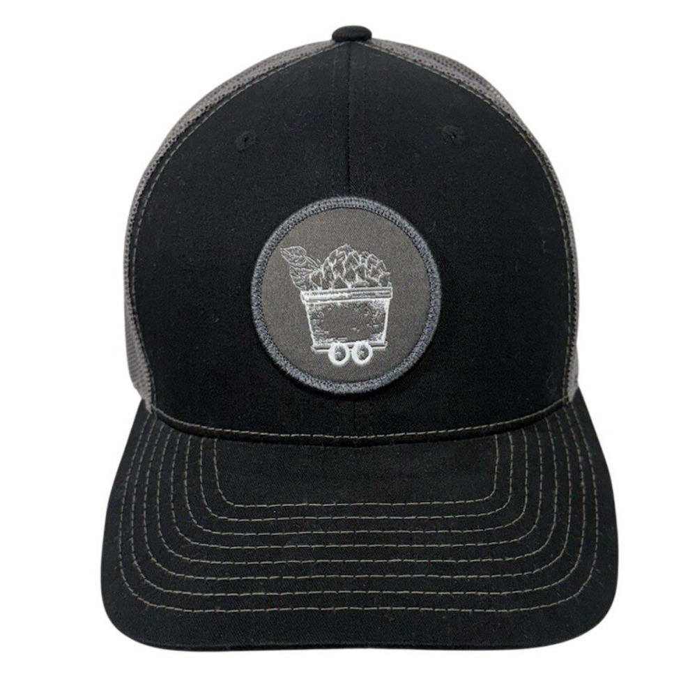 Cabin Creek Brewing Trucker Hat Black Gray Mesh‎ Snapback Patch Logo Adjustable